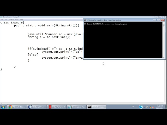 04 Jan 2018 - IndexOf and CharAt methods of String Class.