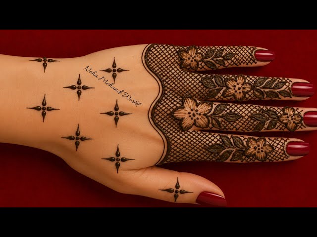 Stylish mehndi design for back hand|Back Hand Mehandi Design|Mehandi Design #mehndi #henna 
