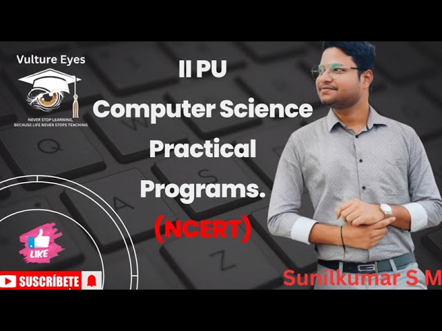 II PU Computer Science Practical Programs (Simple & Compound Interest)