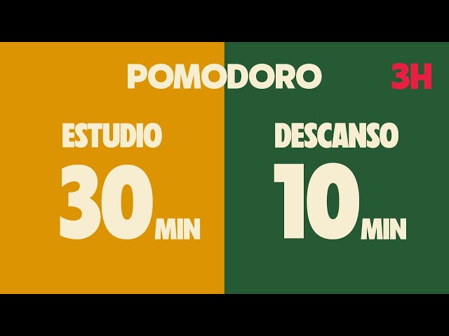 30 / 10 temporizador pomodoro - 3 horas de estudio con musica lofi