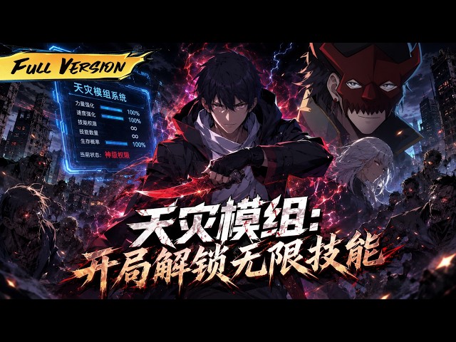 MULTISUB 🔥【已完結】末日降臨我竟成了最弱炮灰？我反手綁定天災模組，解鎖無限技能，一路殺穿末世！【天災模組：開局解鎖無限技能】全集一口氣看完！ #爽劇 #漫劇 #國漫 #一口氣