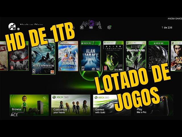 230 Games on a 1TB External Hard Drive for Xbox 360 Exploit
