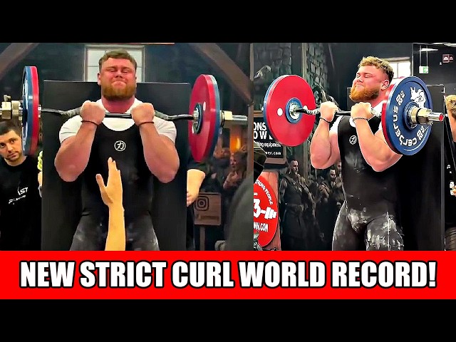 New Strict Curl Wolrd Record! Set By 22 y/o Elias Engquist 114.25kg/ 251.8lbs