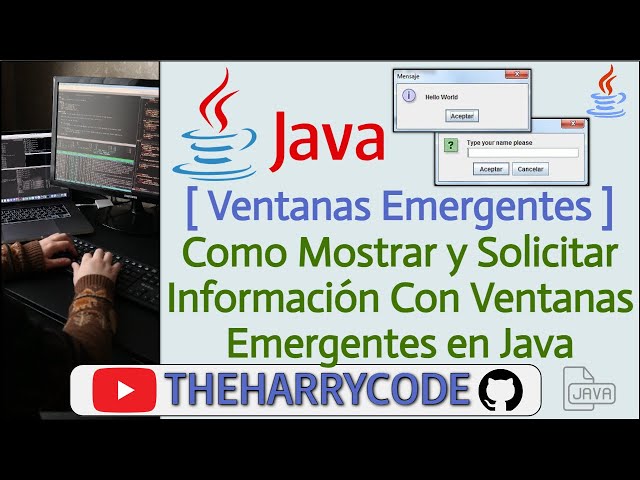 Curso de Java | JOptionPane | Como Mostrar Ventanas Emergentes Para Ingresar y Mostrar Información