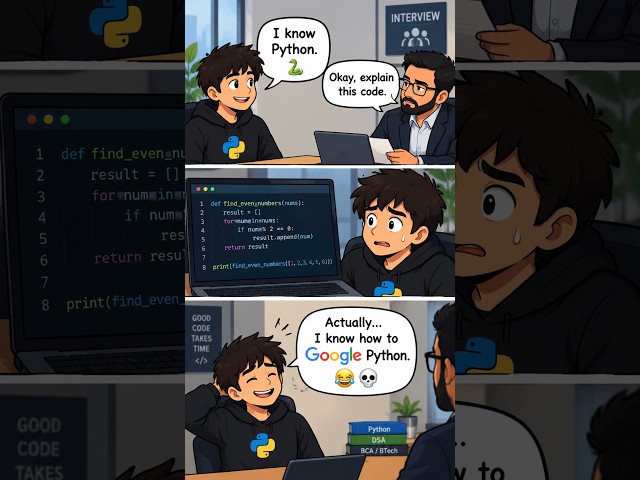 I Know Python… But I Know Google Better 😂|Stack Overflow Programmer|   Coding Humor #shorts
