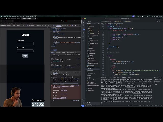Day 104 learning web dev: Building a tiny full-stack app to learn auth