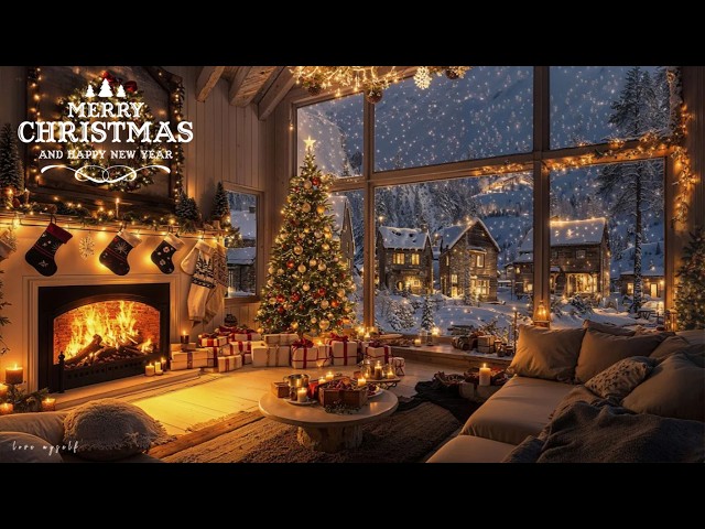 Christmas Ambience 2026 🎄 Instrumental Christmas Music 🌲🎁 Beautiful Snowy Christmas Ambience