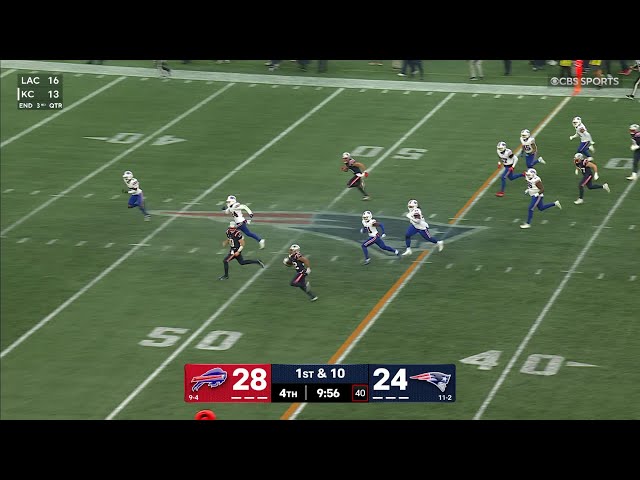 65-yard TD! Drake Maye is the lead blocker for another Henderson TD