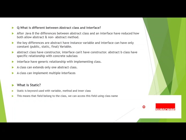 Different between abstract class and interface #javainterviewquestions #java #interview #coding 