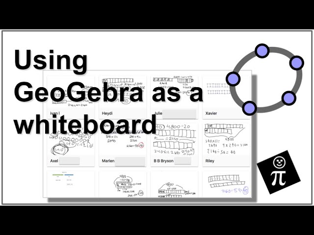 Using #GeoGebra classroom as a whiteboard