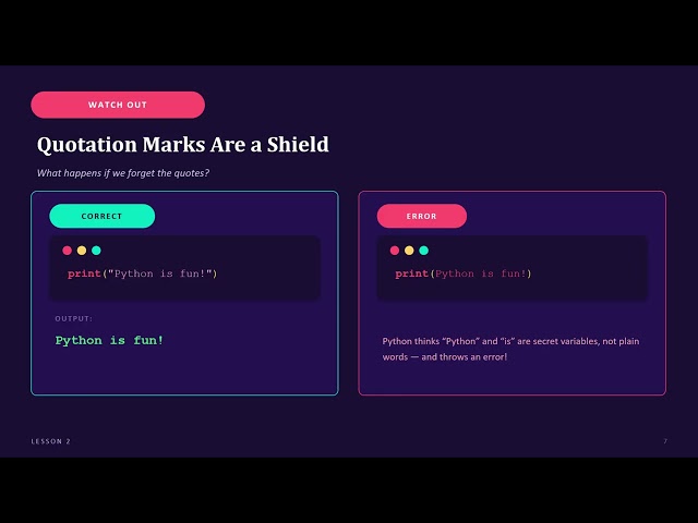 Lesson 2: What is Python? & Your First print() Command! 🐍 | TeachByte Core | B.I.S.F.A.