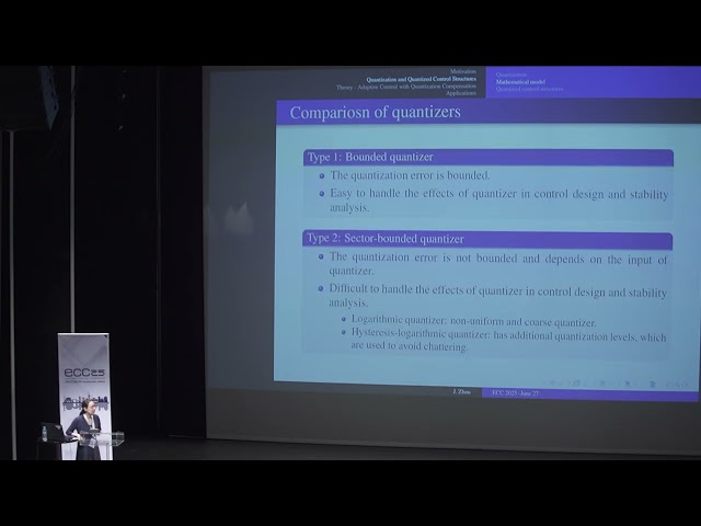 Adaptive Control with Quantization