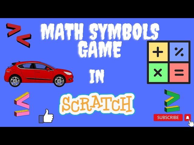 Math symbols game in Scratch | Made by Coding is Amazing (CIA) | scratch tutorial