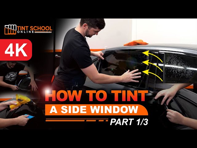 Window Tinting | How To Tint A Side Window (Part 1/3) | Half Peeling