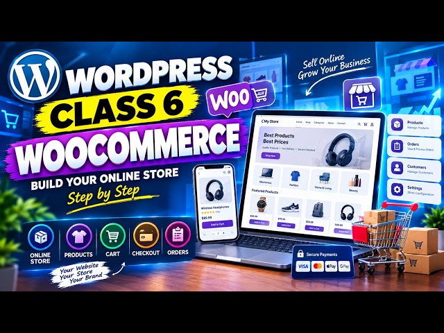 WordPress Class 6 | WordPress & WooCommerce | Complete Tutorial || Muhammad Umar Alam