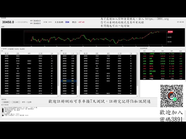 【天真選擇權】 2026-0108-程式交易-python-api-盤中實況-