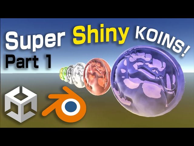 How to Make Shiny Koins - Part 1: 3D Model & Procedural Texture - Unity & Blender Tutorial