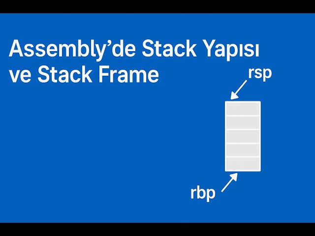 Assembly’de Stack Yapısı ve Stack Frame | En Temelden Anlatım | [Türkçe]