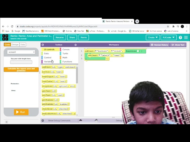 Area and Perimeter | App Lab | Code.org