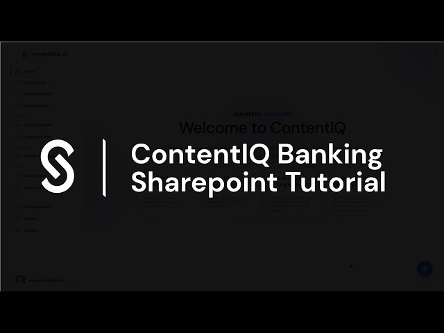 ContentIQ SharePoint Banking Tutorial