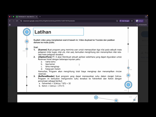 Input dan Output pada Java (Scanner, JOptionPane, BufferedReader)