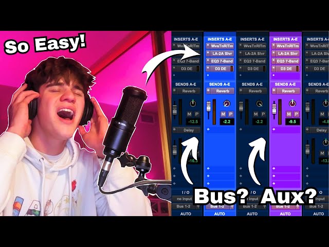How to Route Tracks, Buses, and Aux Sends In Pro Tools | Beginner Tutorial