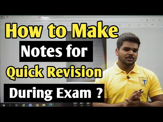 How to Make Notes for Quick Revision of Biology & Chemistry ?| Board Exam 2022|10th STD|12th Std|