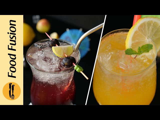 Bubbly Summer Drinks (Mocktails) Recipe by Food Fusion
