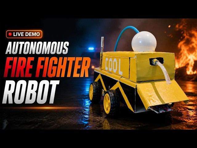 Autonomous Fire Fighter Robot — Full Arduino Project Demo & Live Testing
