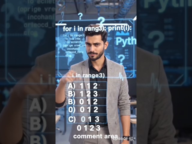 What Is range() in Python? 🔢 | Python for Beginners | Episode 40 #shorts