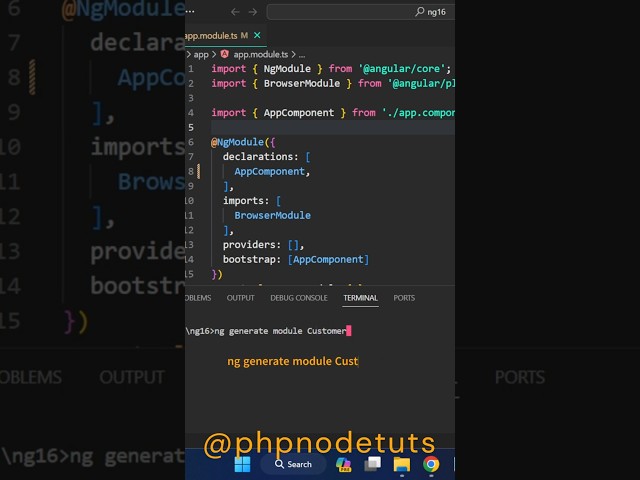⚡How to create a custom module in Angular| Create custom module in Angular 17 #shorts #angular17