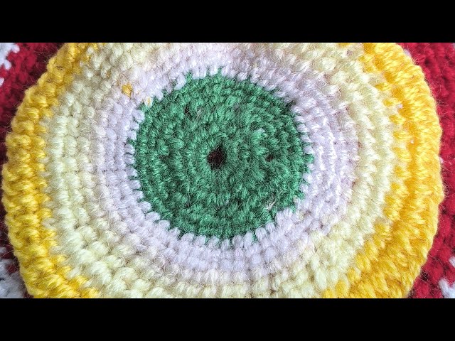 Woollen embroidery design