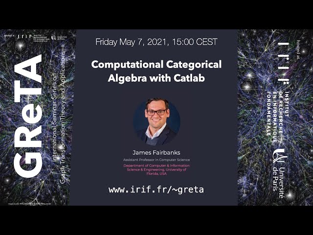 GReTA seminar #12: "Computational Categorical Algebra with Catlab"