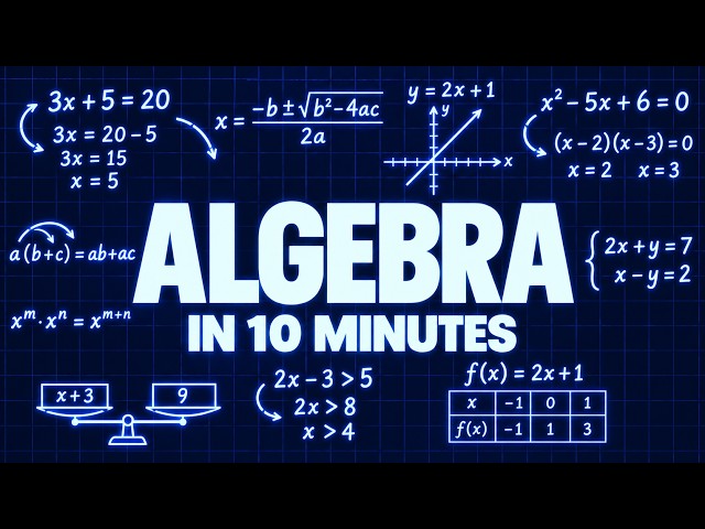 Algebra Finally Explained Simply in 10 Minutes