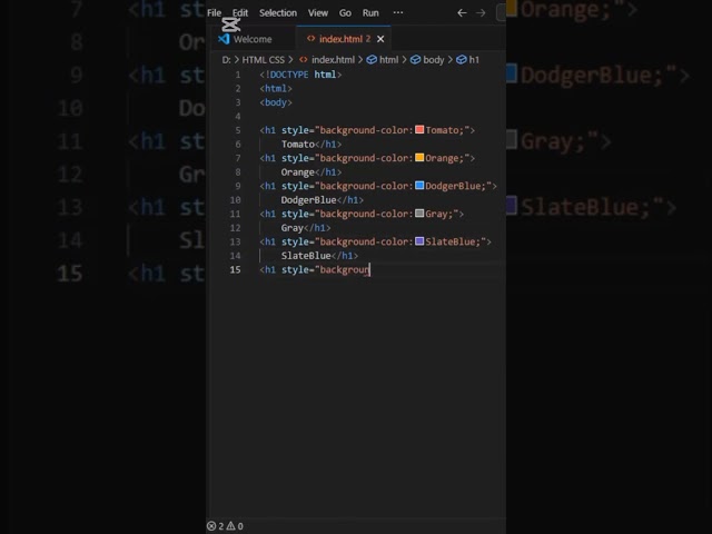 HTML Colors in 30 Seconds 🎨 | Web Design Basics | CodeWithBalghari