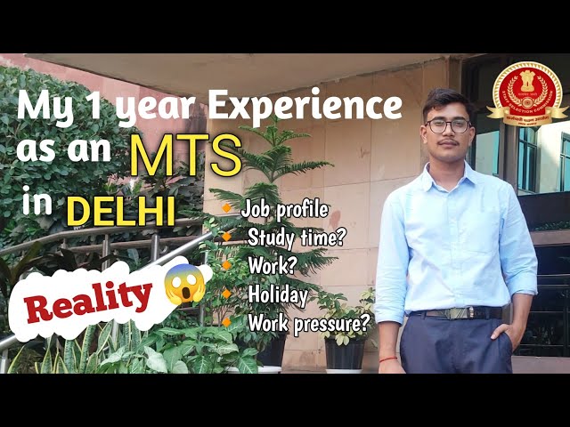 1 yr Experience as an MTS in Delhi 🥰 Reality of MTS 🙃 #ssc #sscmts #jobprofile
