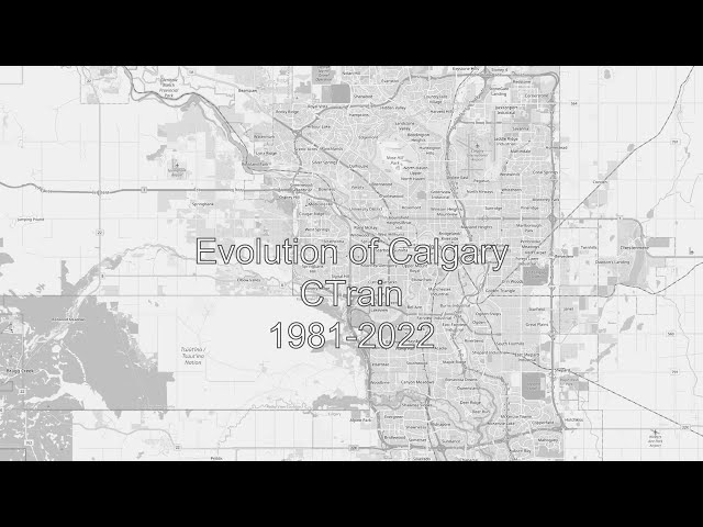 Evolution of Calgary Ctrain (1981-2022)