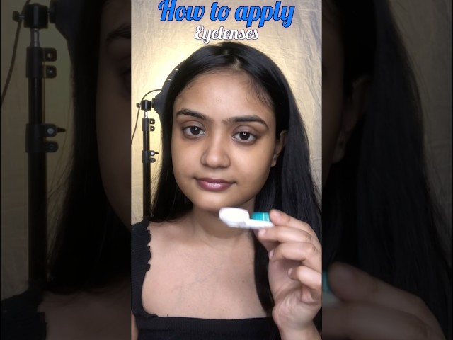 Easy lens application for beginners ✨👀 #youtubeshorts #trending #tutorial #explore #eyelenses