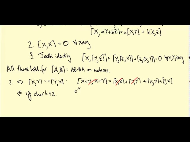 Lie groups and Lie algebras: Lie algebras