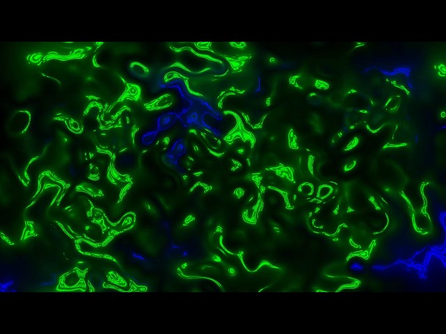 Liquid Corruption Green Blue VJ Loop 4K Motion Background Animated Wallpaper