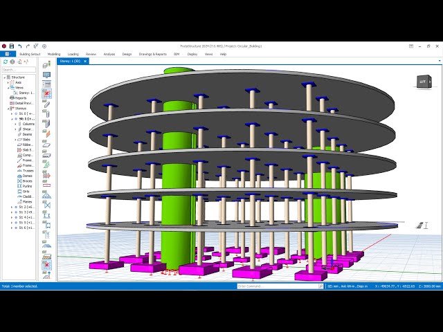 Protastructure: Advanced Modeling Techniques for Circular Shear Walls