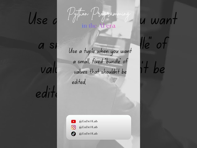 When to use a tuple?