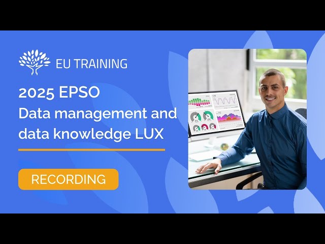 2025 EPSO Data Management LUX | New Competition Webcast