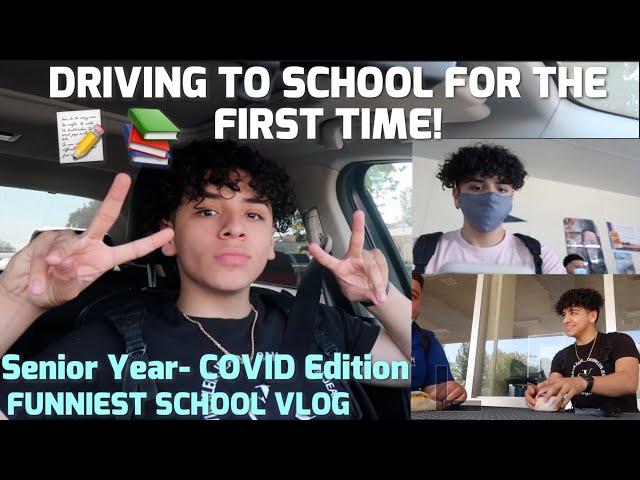 CONDUCIENDO A LA ESCUELA POR PRIMERA VEZ | Vlog Escolar Edición Covid