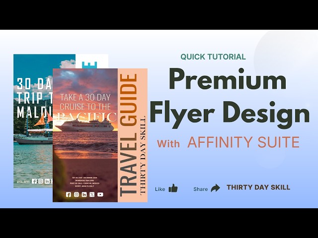 Design a Professional Cruise Trip Flyer in Affinity — Full Tutorial No Talking