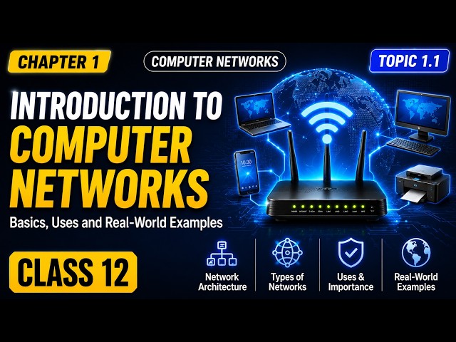 Introduction to Computer Networks | Class 12 Computer Science | Topic 1.1 | Urdu/Hindi