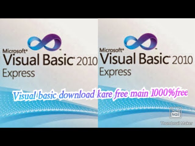 How to download and install visual basic in any windows is for free