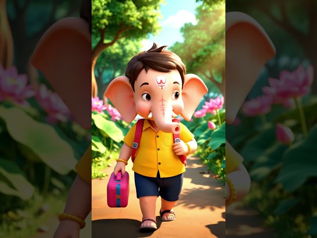 sukhkarta dukhharta devancha dev tu ganpati | kid song | ganpati bhakt short #musicalganesha