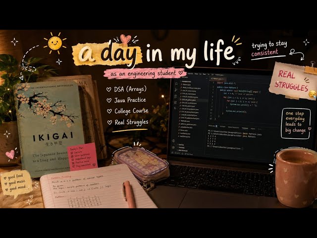 Day in My Life as an IT Engineering Student | DSA, Java & Web Development 📚💻#College #coding 