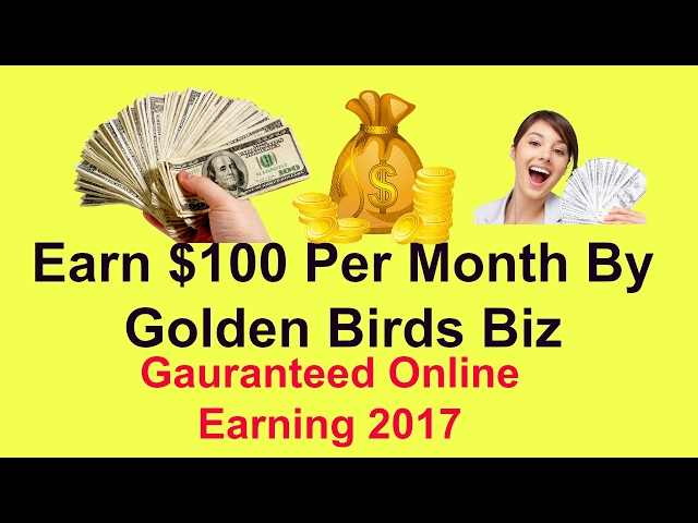 Golden Birds Biz Urdu/Hindi/English 2017. Earn Upto $100 Every Month